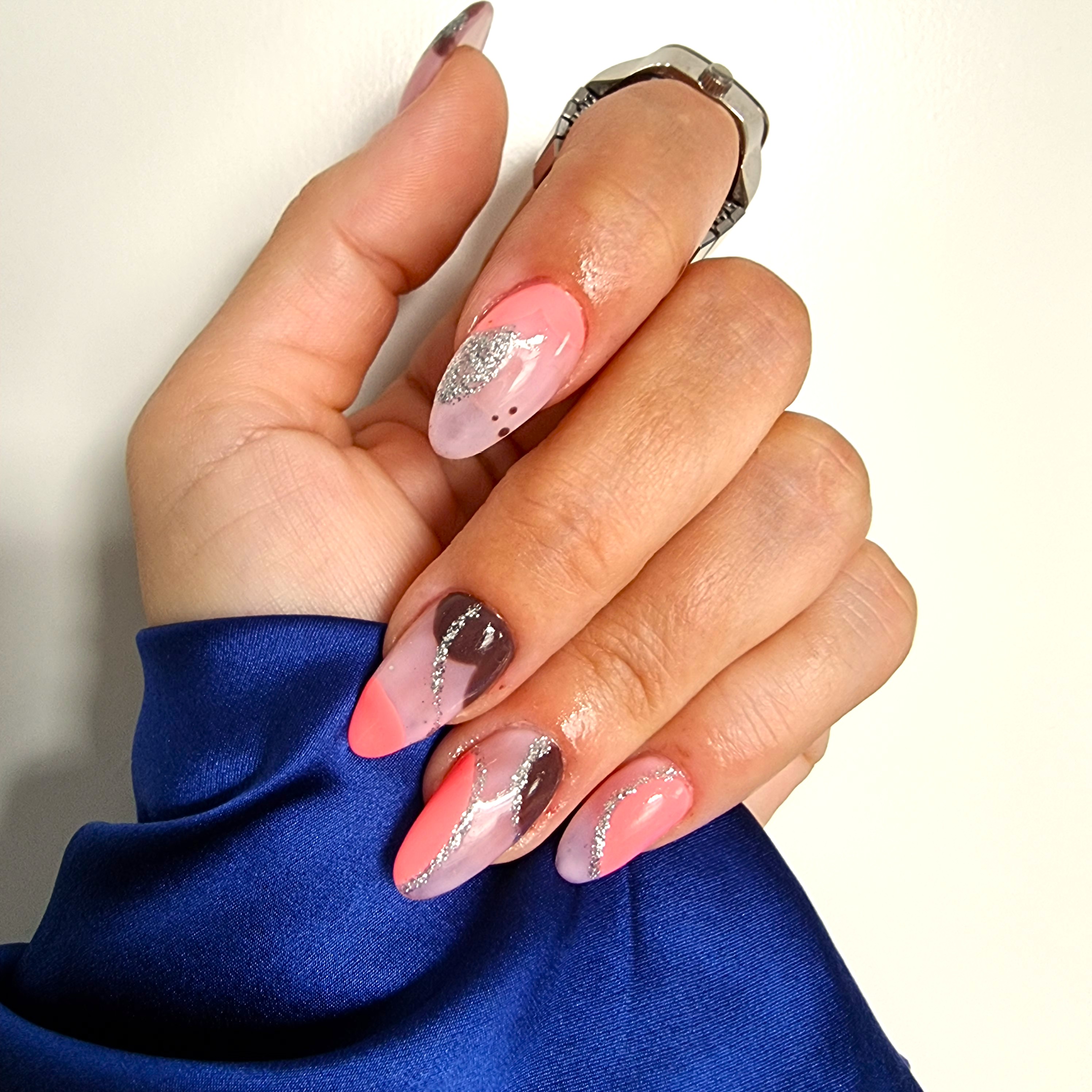 Half Moon Glitter / Full hand