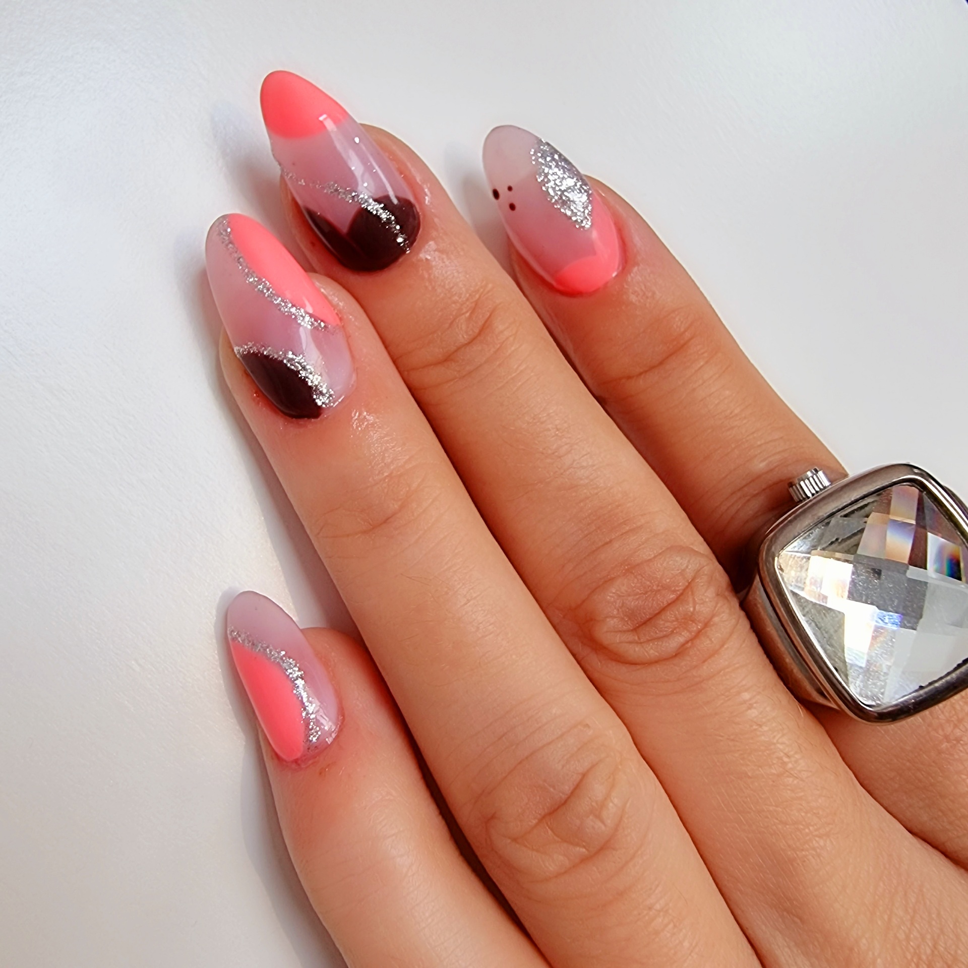 Half Moon Glitter / Full hand