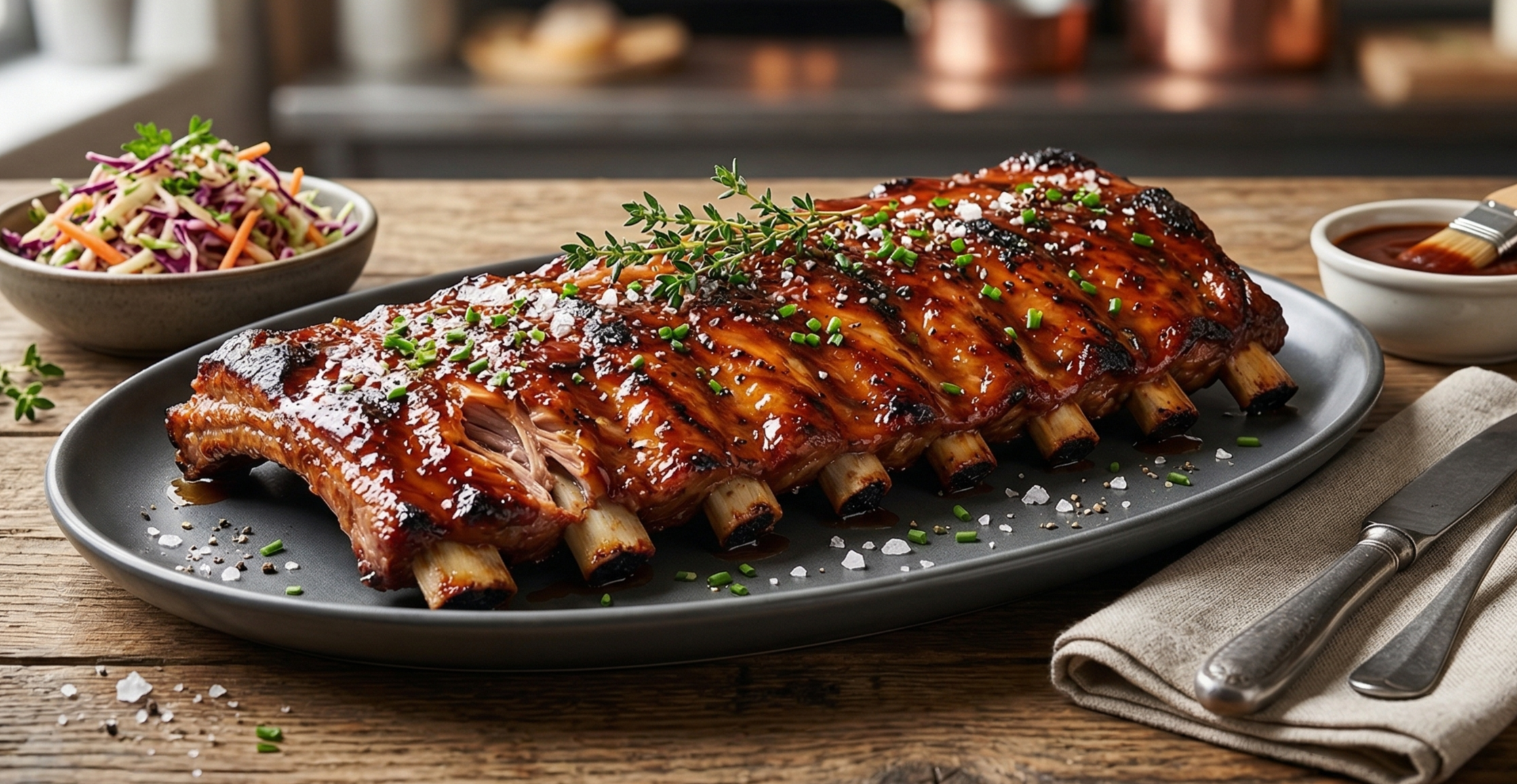 Costillas de Cerdo BBQ (Back Ribs) - 500g