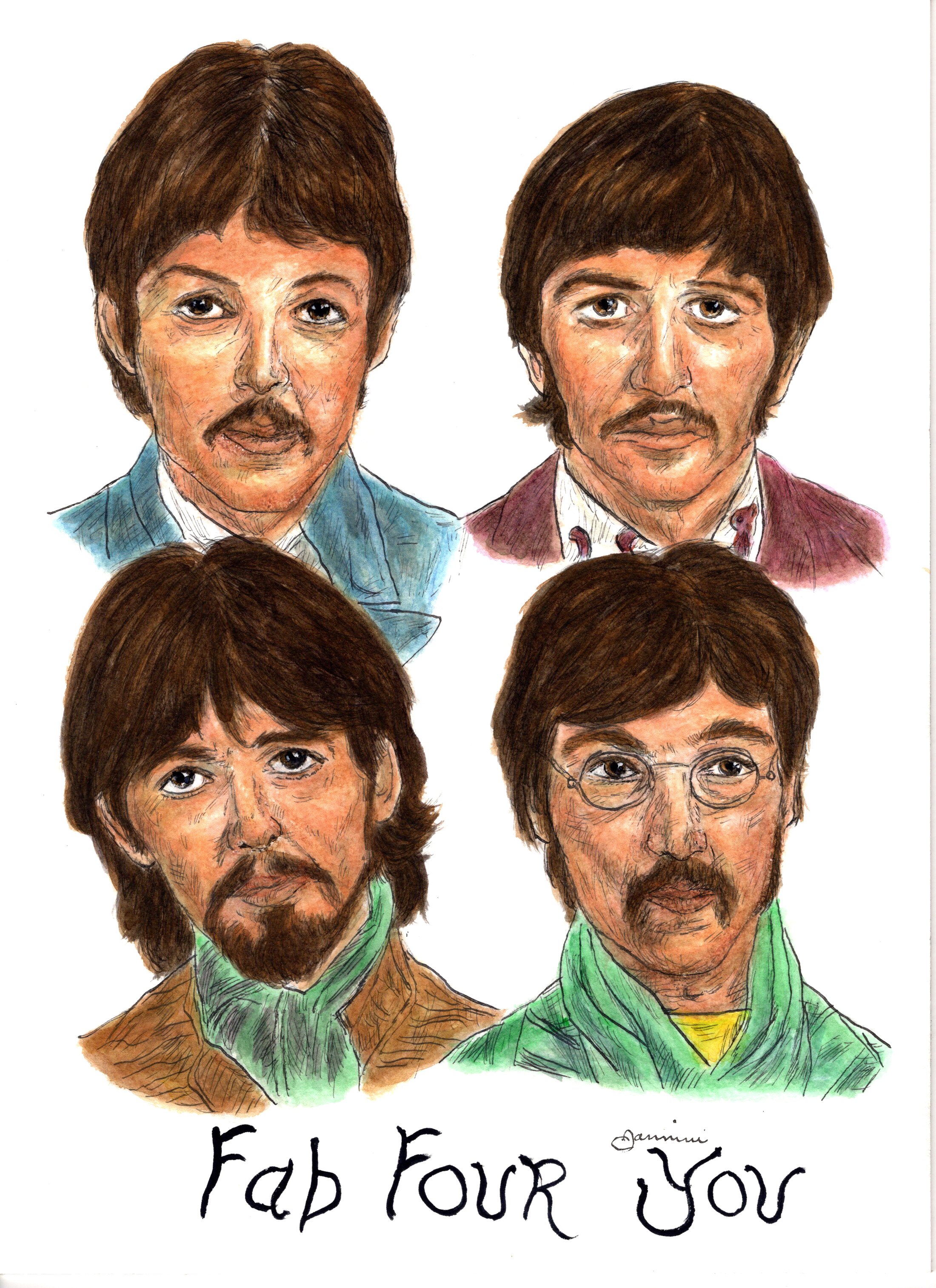 The Fab Four the Beatles