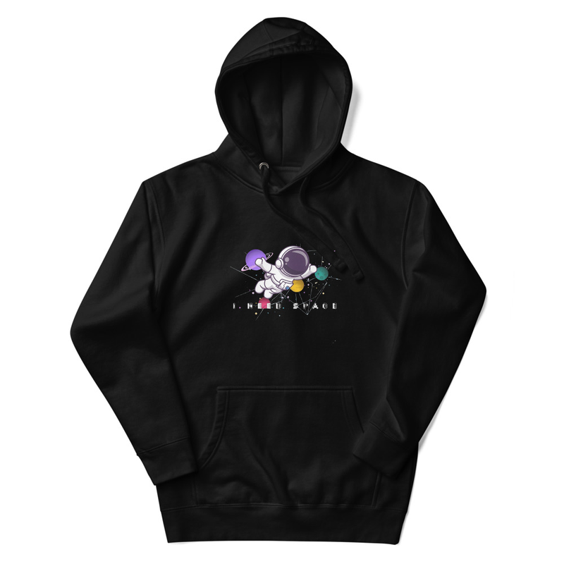 Astronaut Graphic Black Hoodie