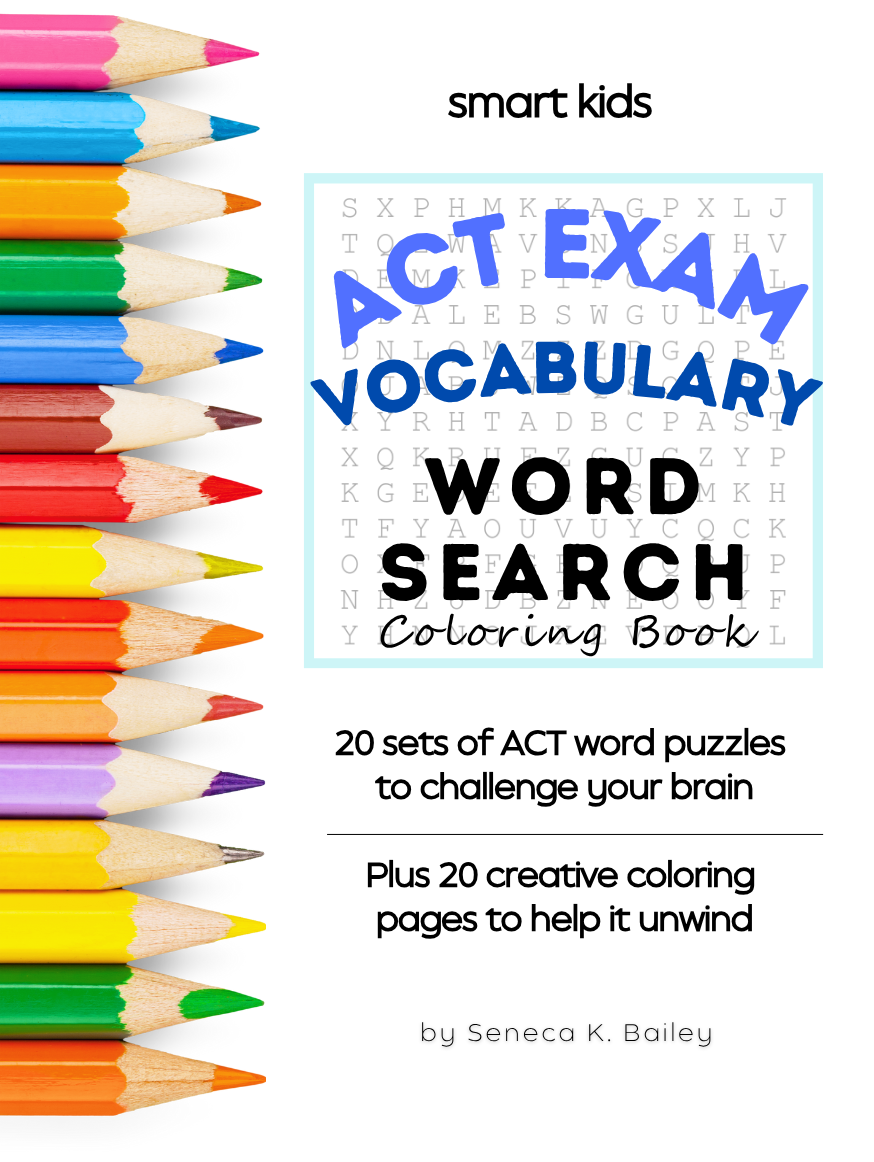 ACT Exam Vocabulary Word Search Coloring Book