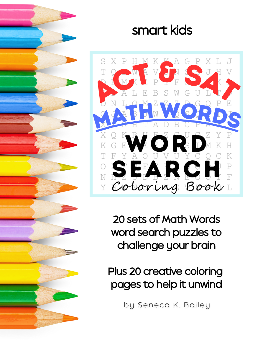 ACT & SAT Math Words Word Search Coloring Book