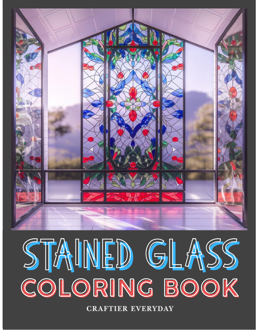 Stained Glass Coloring Book