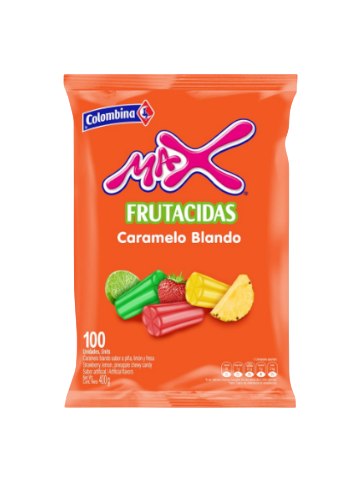 MAX FRUTÁCIDAS X100 UNIDADES