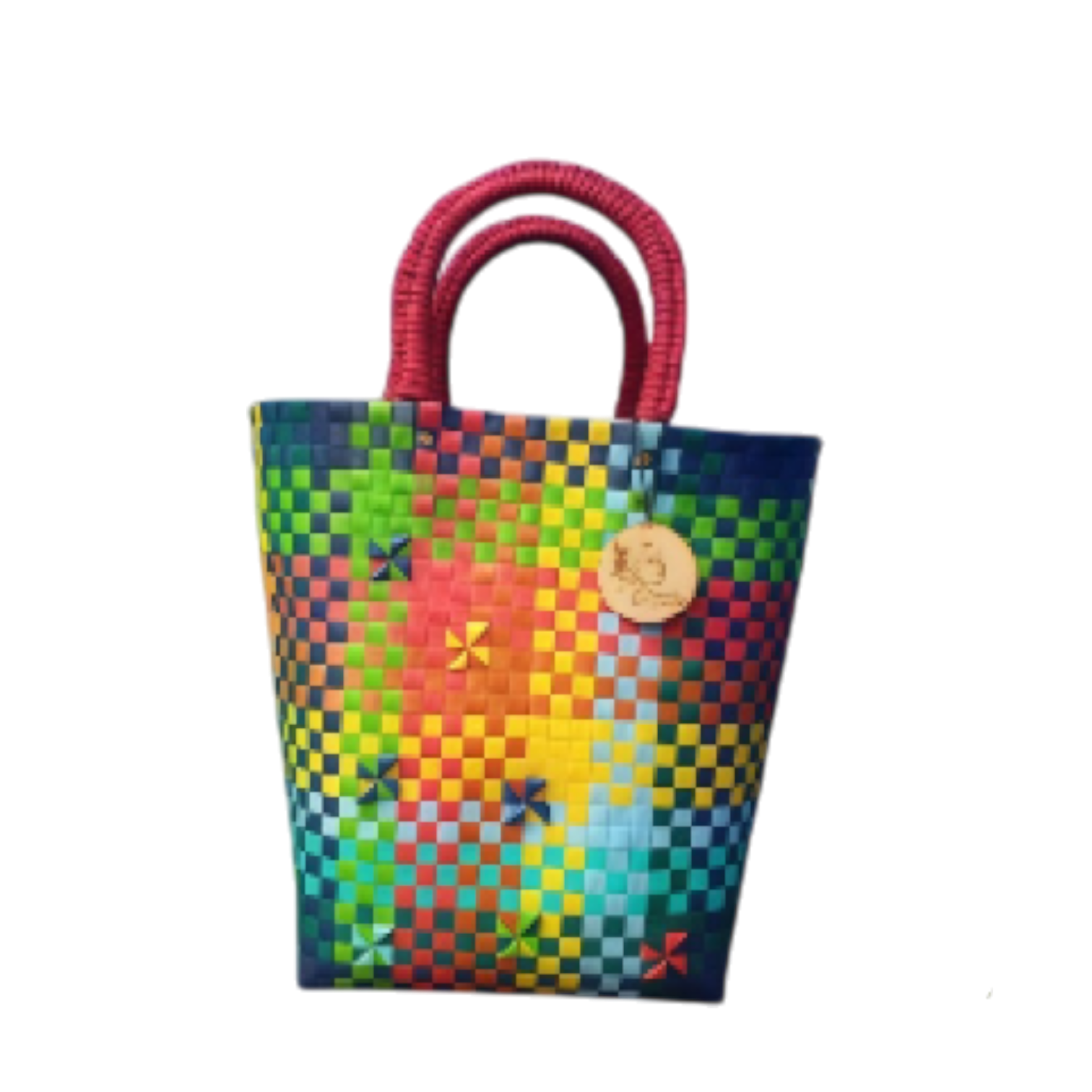 BOLSO TRENZADO ARCOIRIS