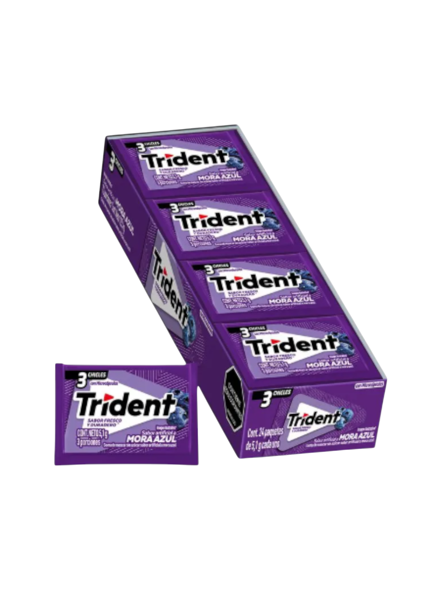TRIDENT 3S DISPLAY X24 UNIDADES DE MORA