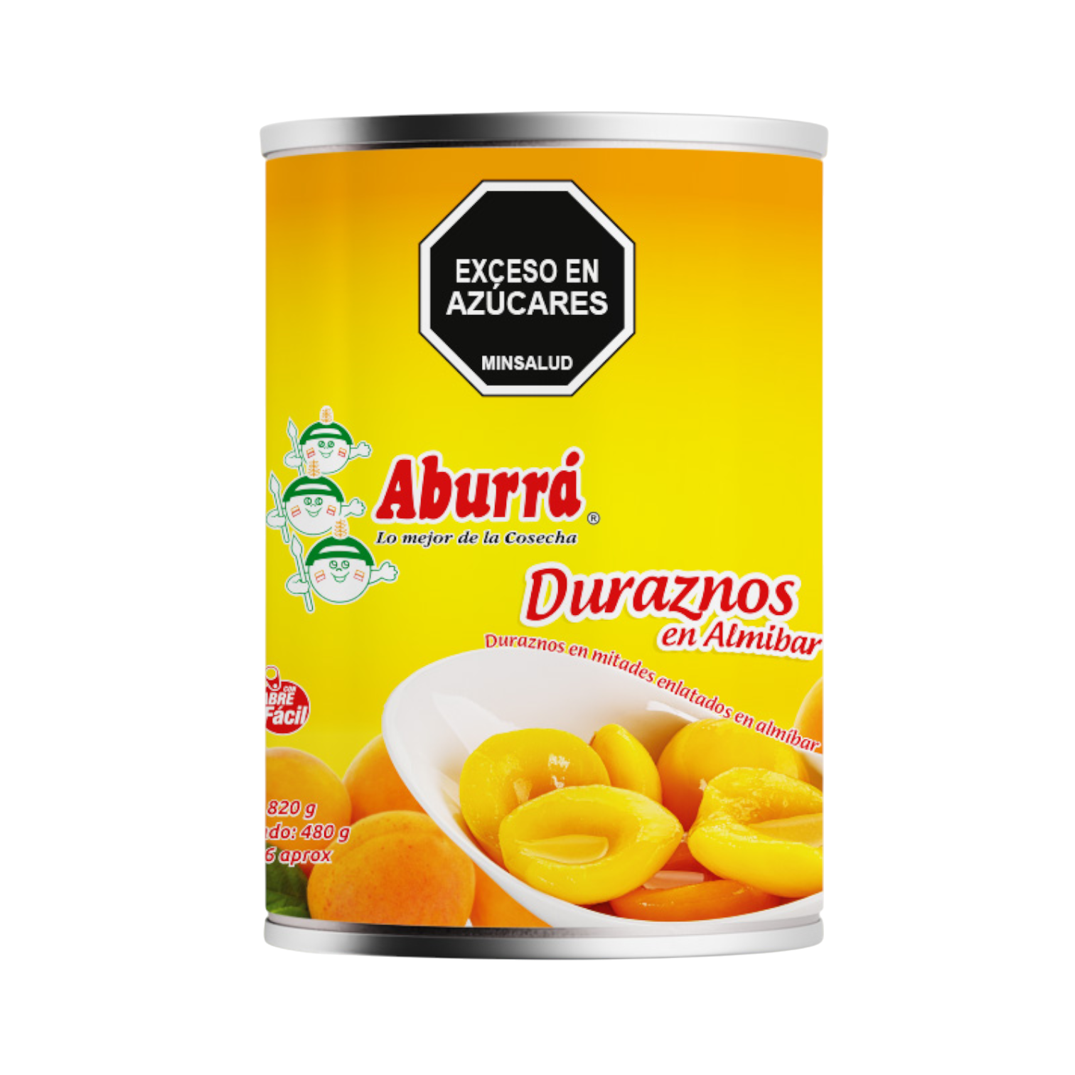 DURAZNOS EN ALMIBAR 820G