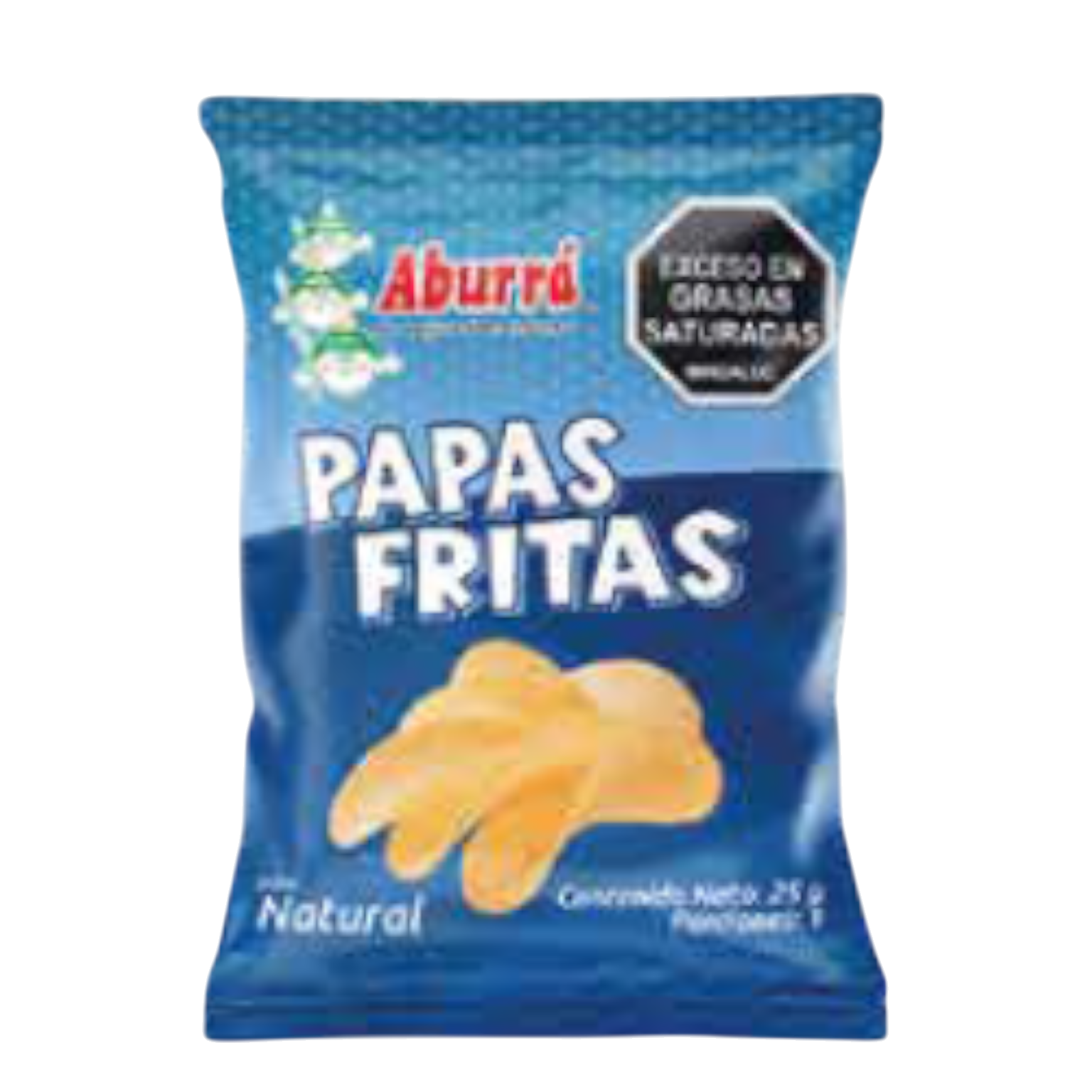 PAPAS FRITAS NATURALES PQ 12 UNIDADES *25G