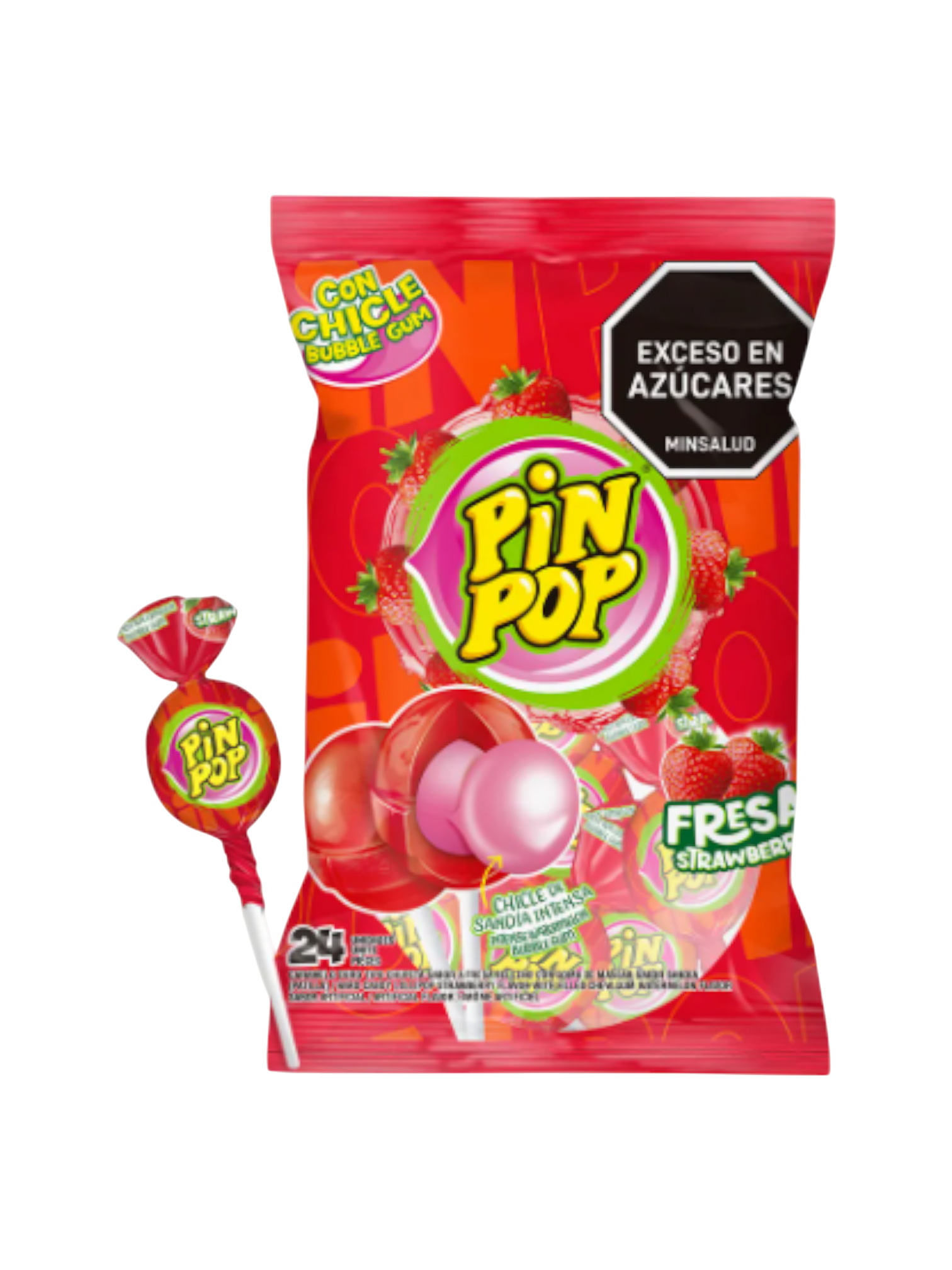 PIN POP FRESA X24