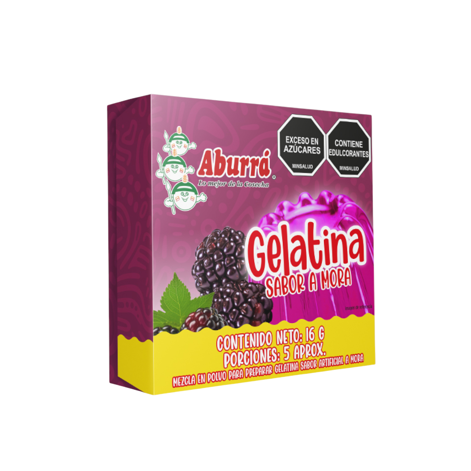 GELATINA SABOR A MORA 16G
