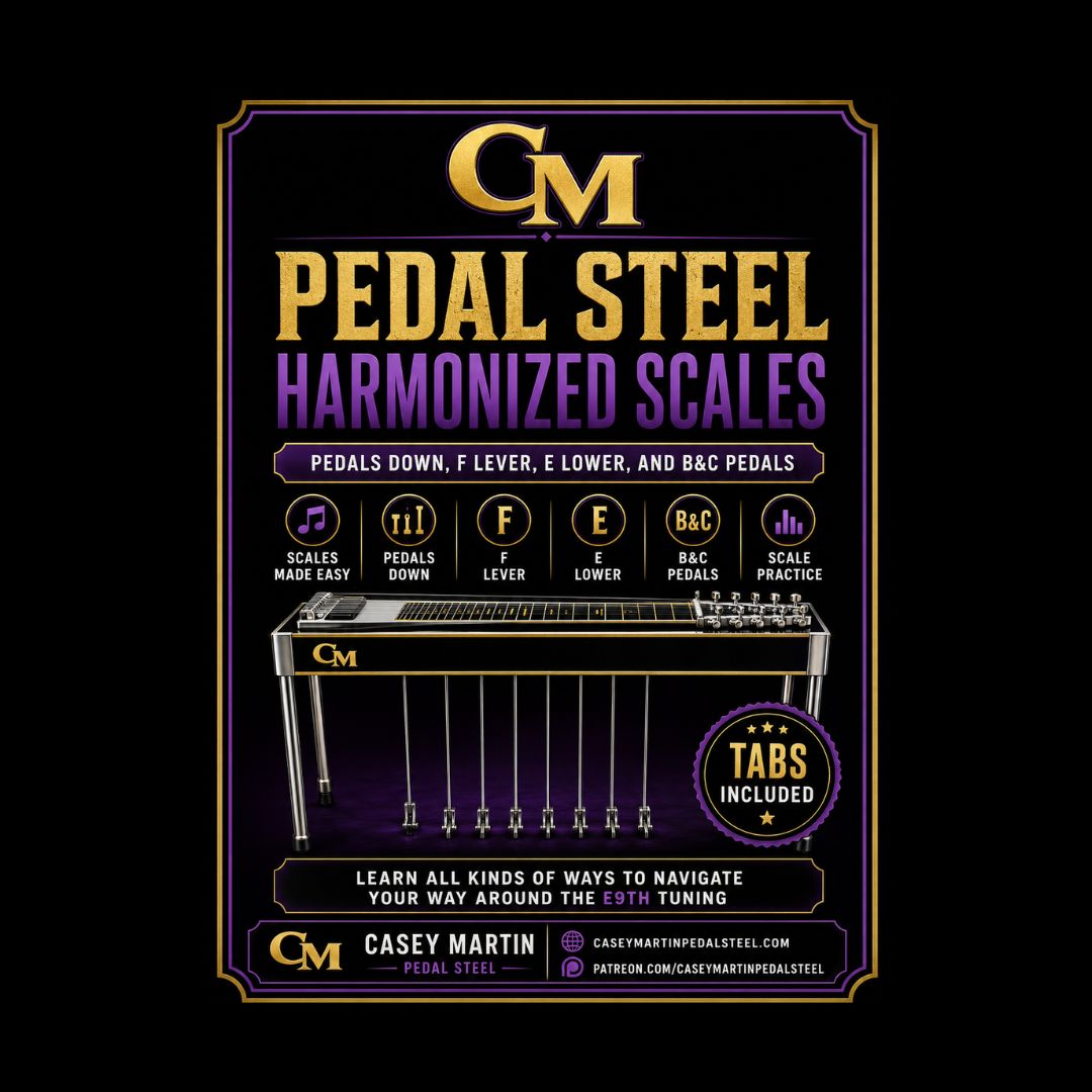 Pedal Steel Harmonized Scales Purple & Gold Digital Book