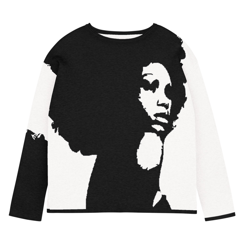 Women’s straight bottom knitted sweater