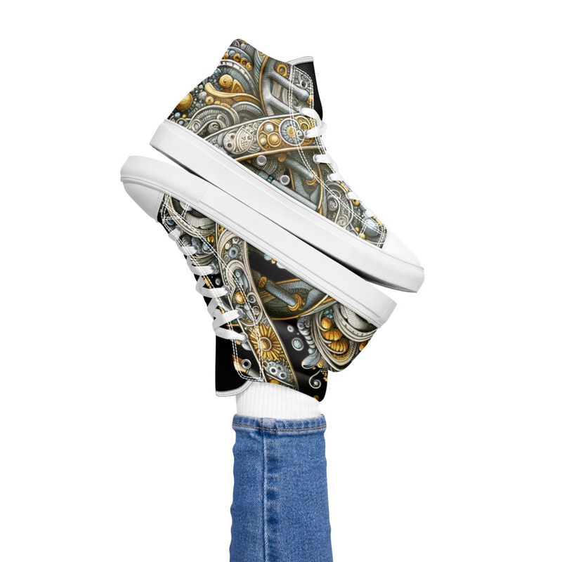 Women’s high top canvas shoes