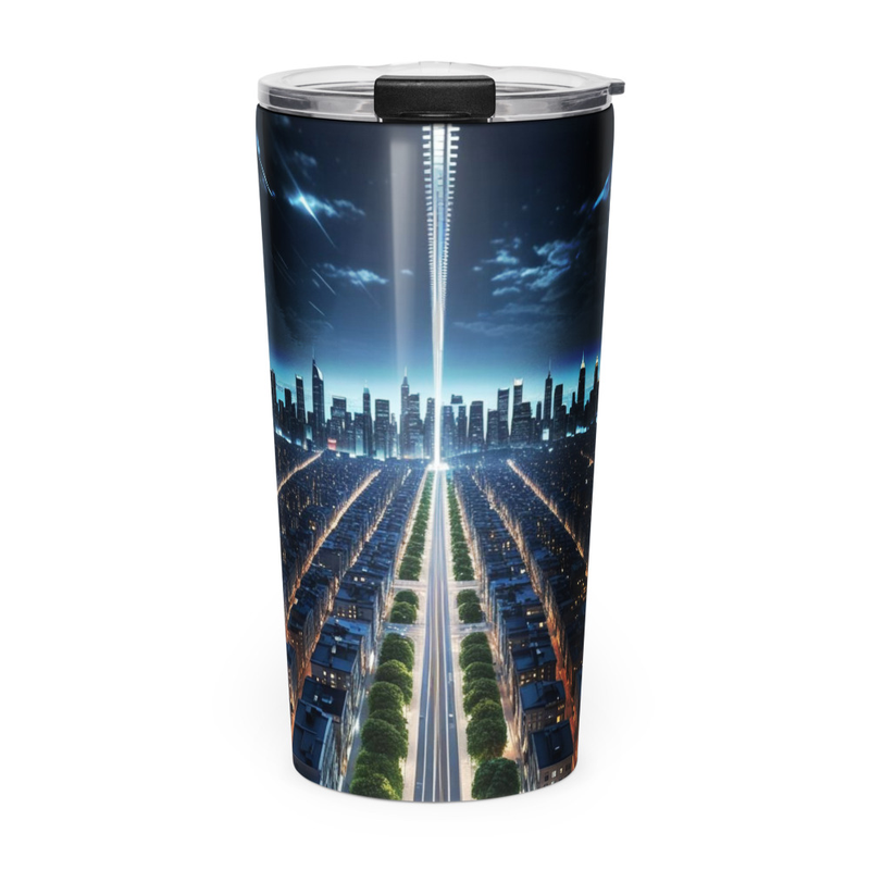 Tapered stainless steel tumbler