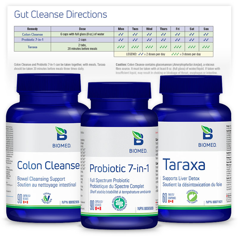 Biomed Gut Cleanse Kit 3 in 1