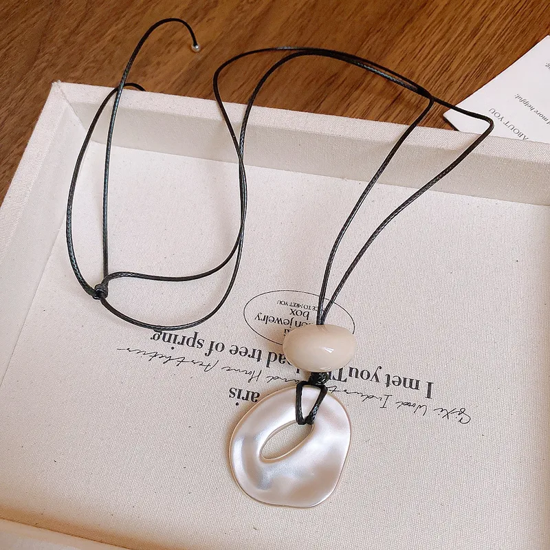 COLLAR Collar-Negro-Plata