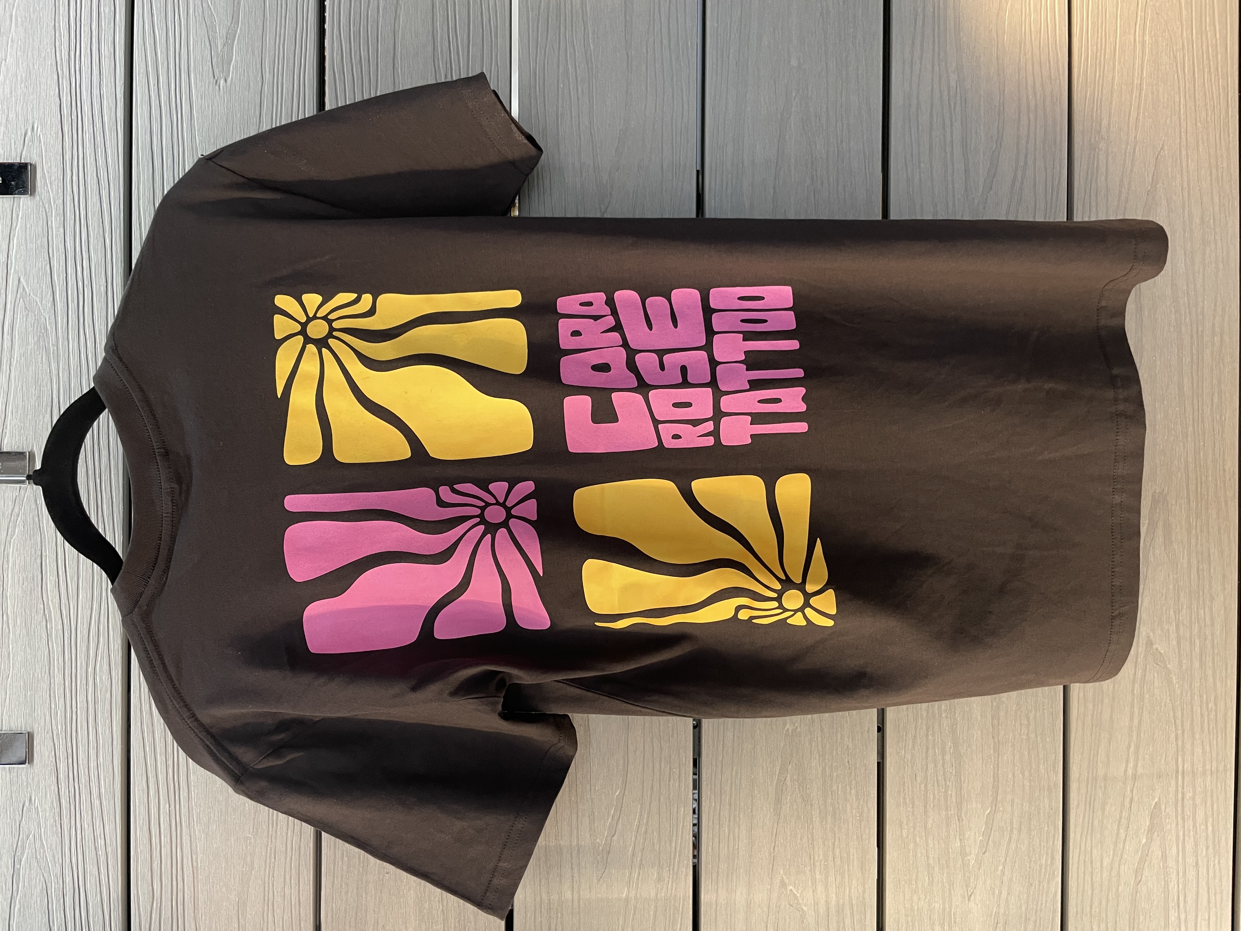 CRT - Pink and Gold on Coal Tee