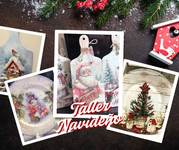 🎄Taller Navideño: Platos o tablas Decorativas