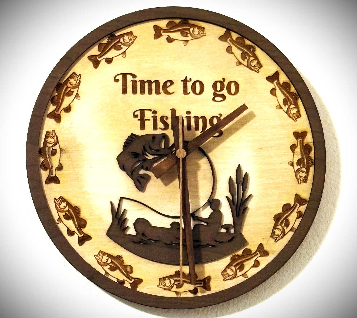 Classic Wooden Hand Made Clock