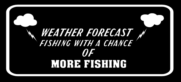 Funny Fishing Weather Forecast Sign