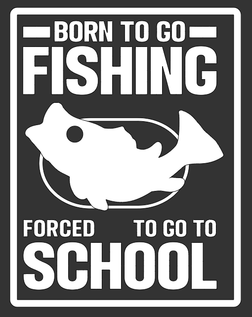 Born to Go Fishing Decal