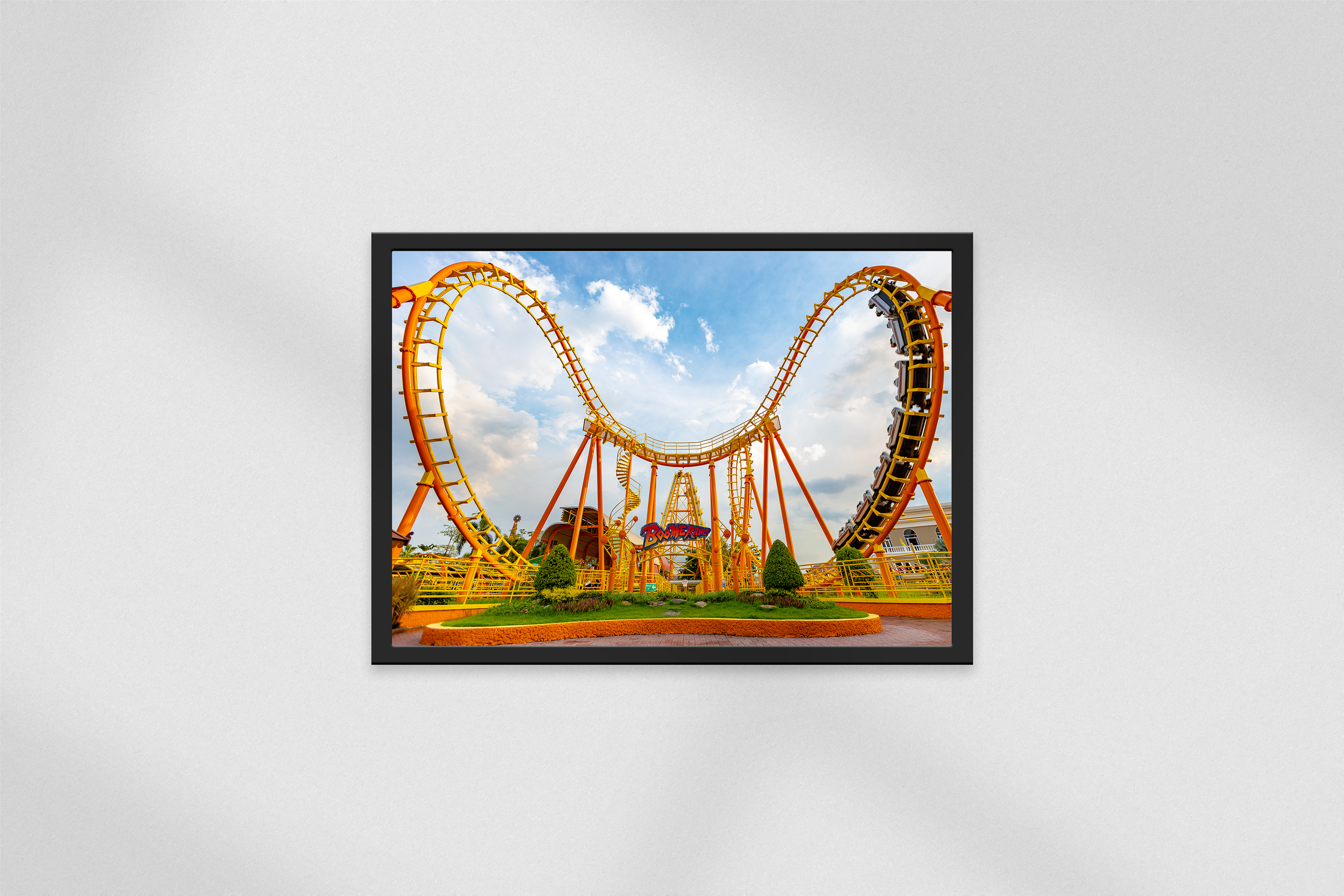 Orange Loop – Boomerang Coaster Wende Poster