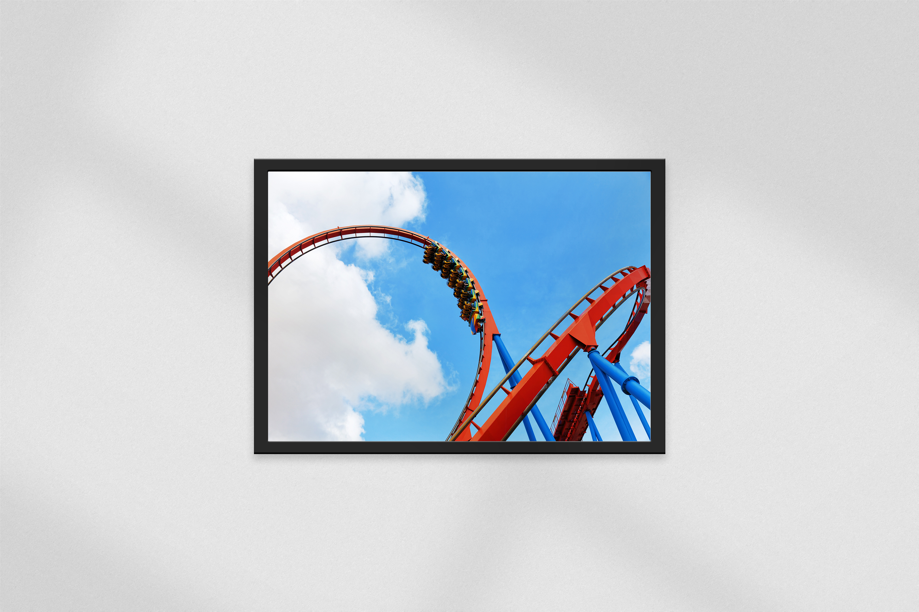 Red Momentum – Skyloop Coaster Poster