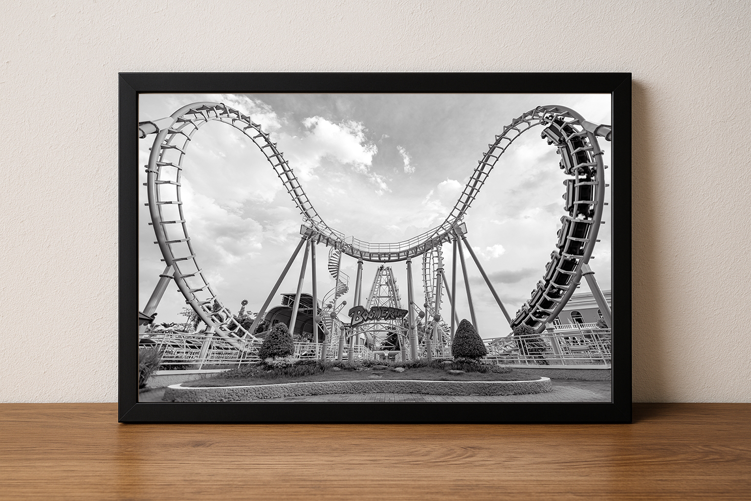 Orange Loop – Boomerang Coaster Wende Poster