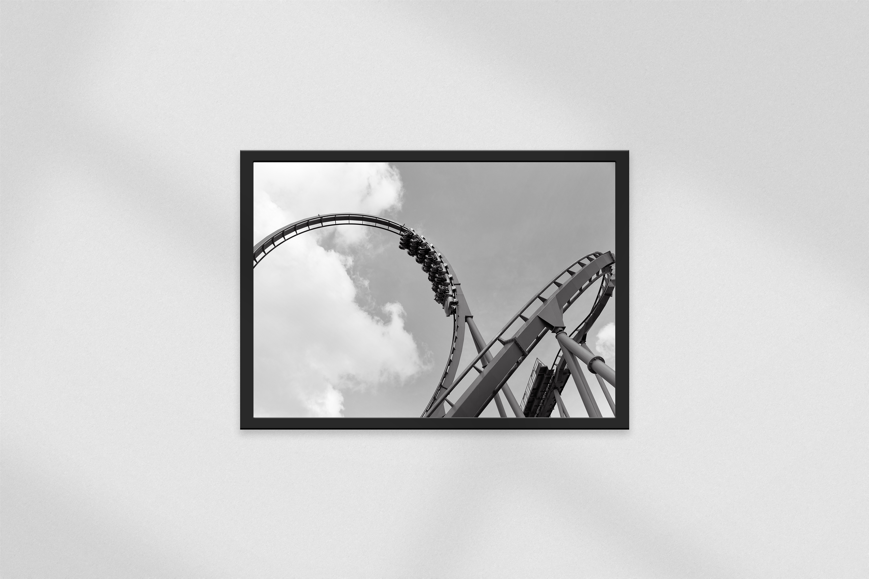 Red Momentum – Skyloop Coaster Poster