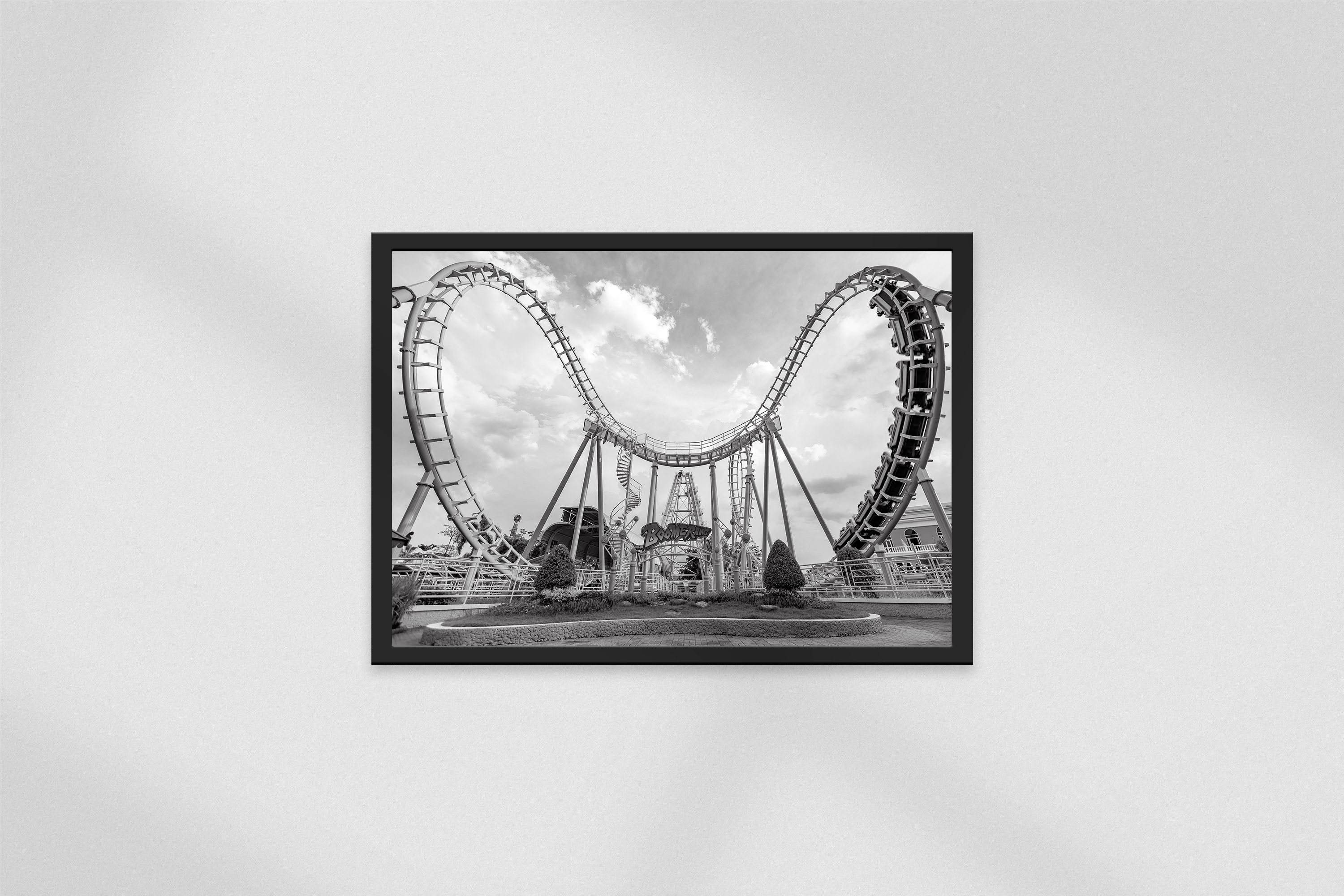 Orange Loop – Boomerang Coaster Wende Poster