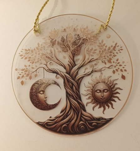 Fensterbild "Baum des Lebens" 15 cm