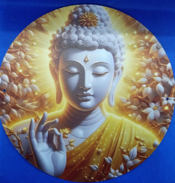 Buddha Wanddeko mit 3D Effekt