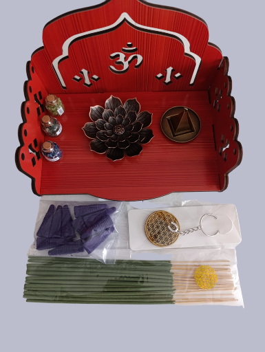 Platzsparender Spiritueller Altar samt Zubehör
