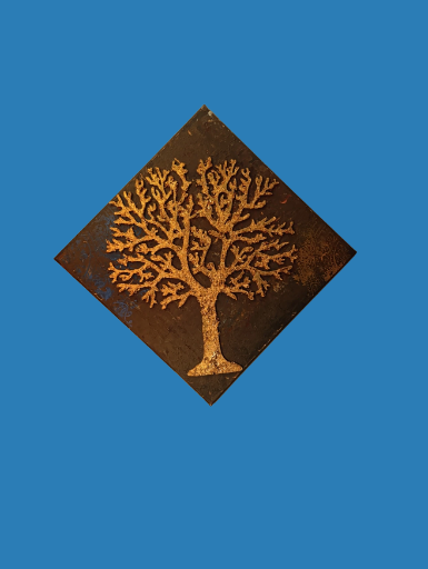 Acrylbild mit Baum-Motiv (3D)