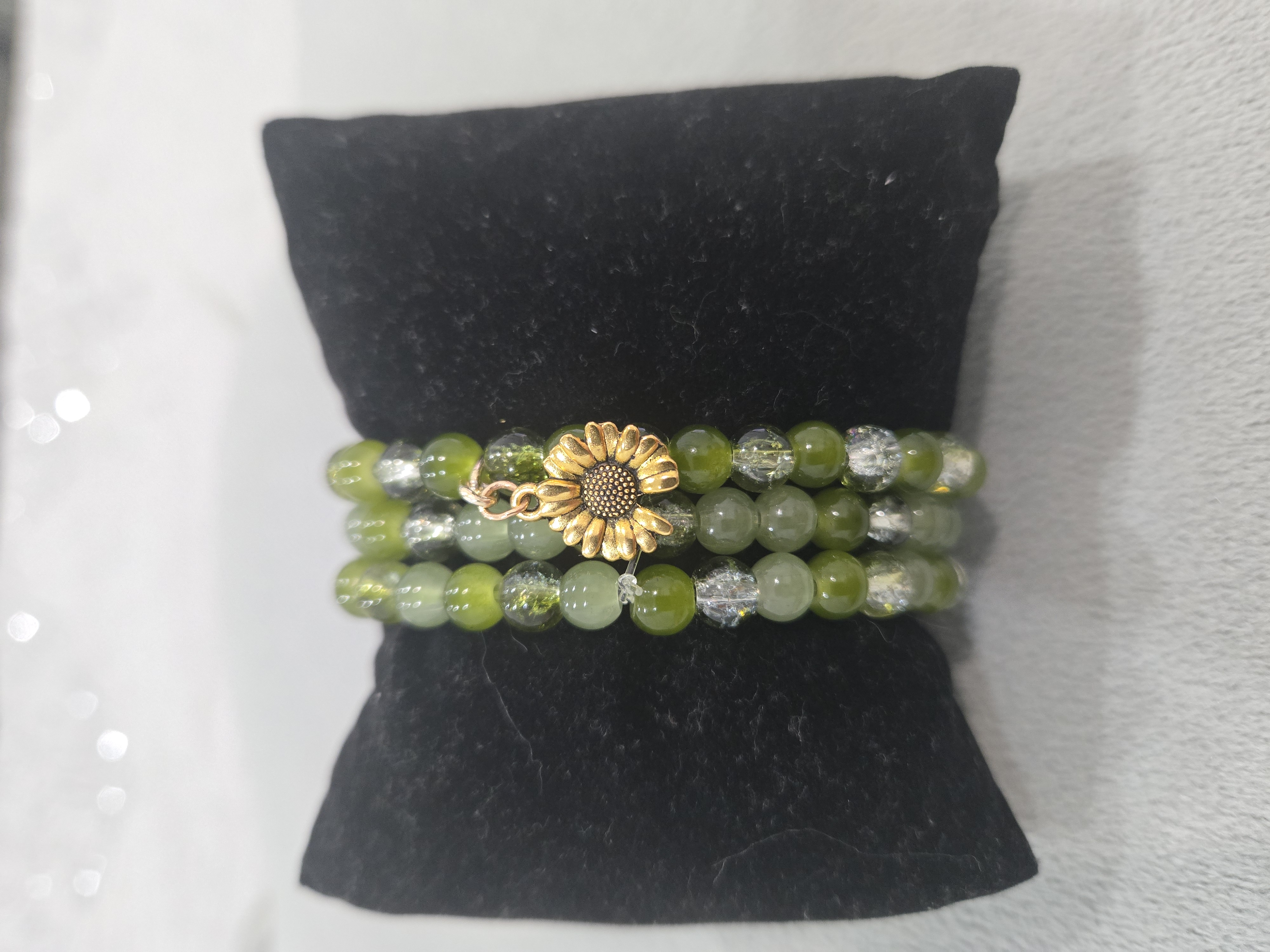 Green Beaded Bracelet