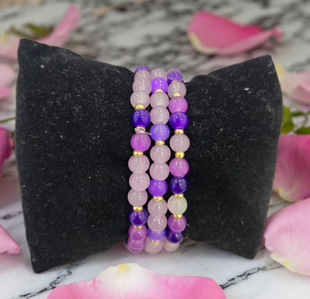 Purple Beaded Necklace