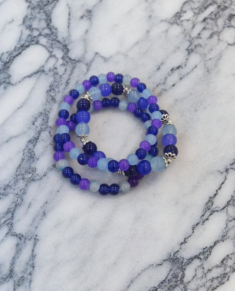 Blue Beaded Bracelet