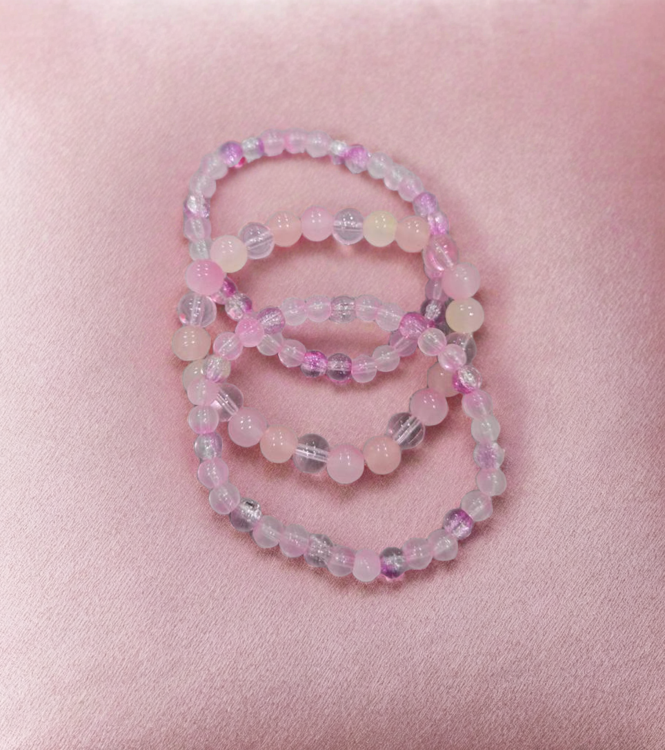 Pink Beaded Bracelet