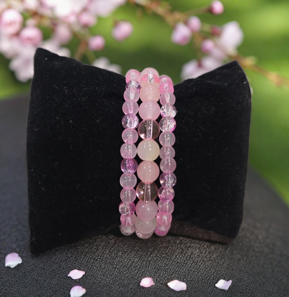 Pink Beaded Bracelet