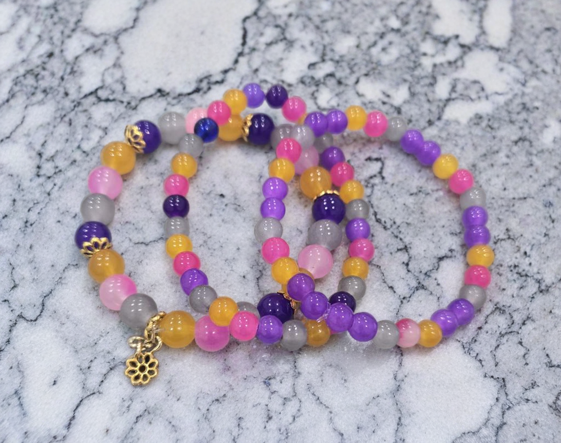 Colorful Beaded Bracelet Set