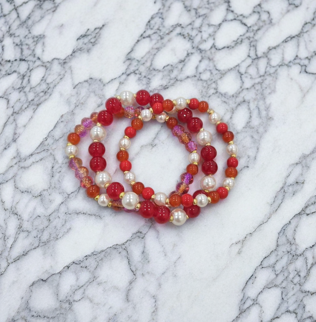 Colorful Beaded Bracelet Set