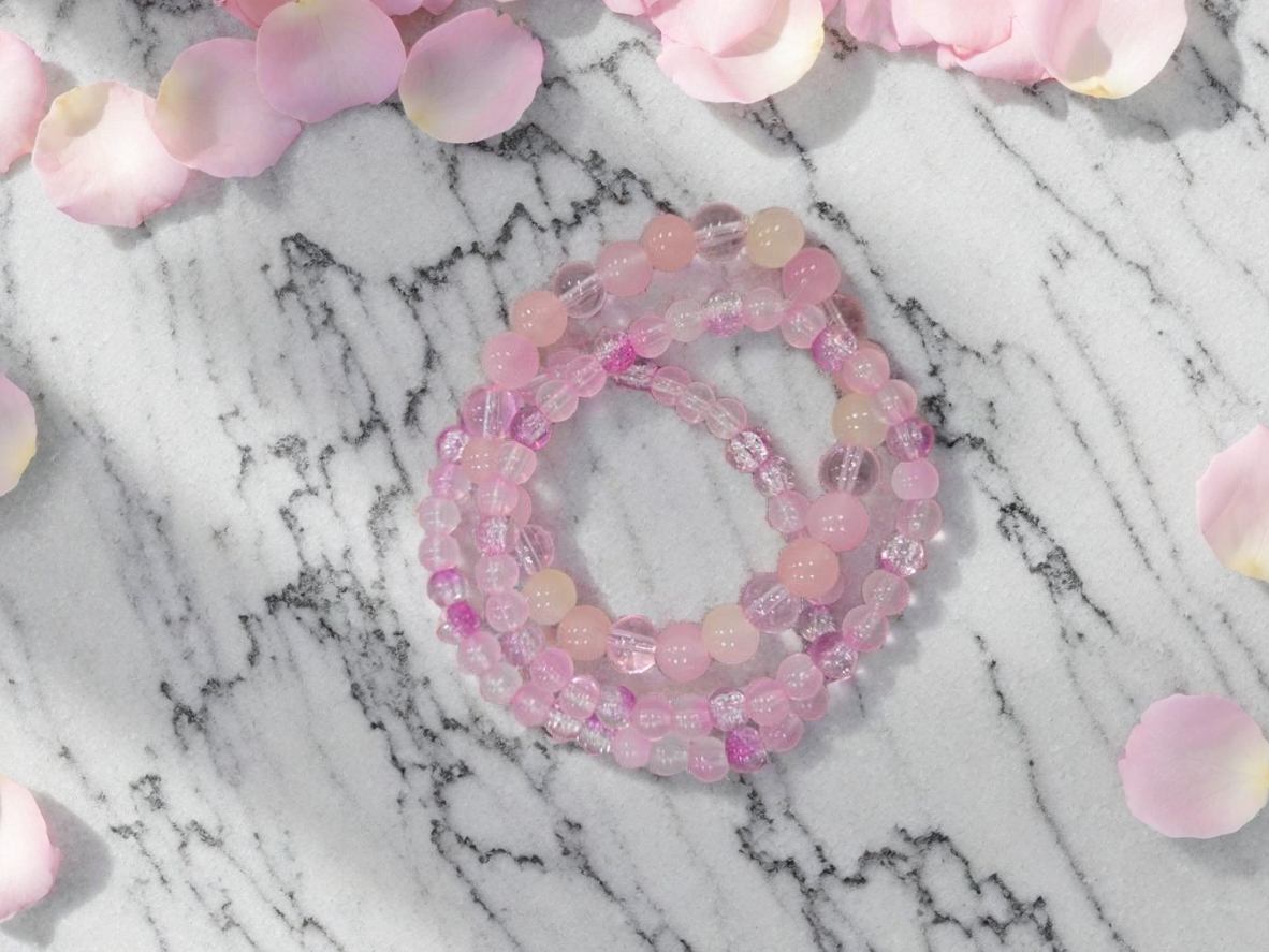 Pink Beaded Bracelet