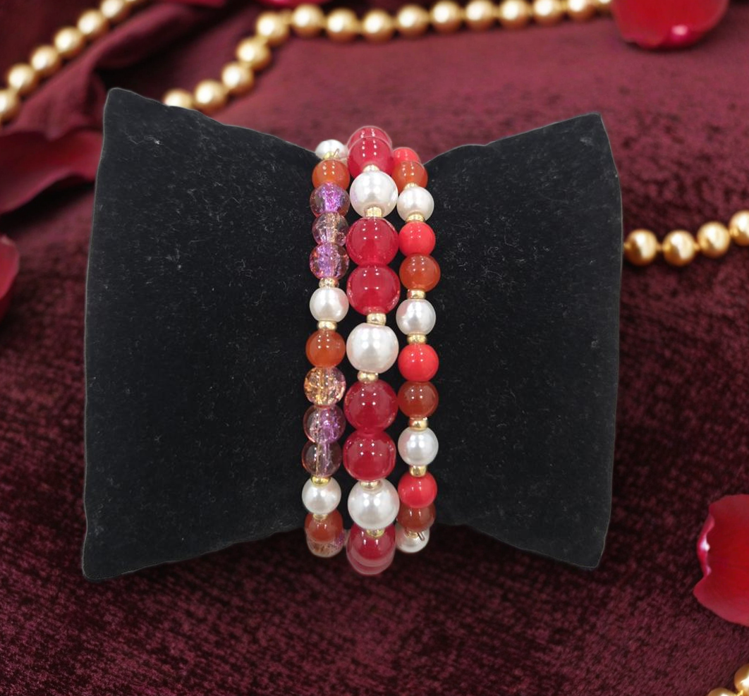 Colorful Beaded Bracelet Set