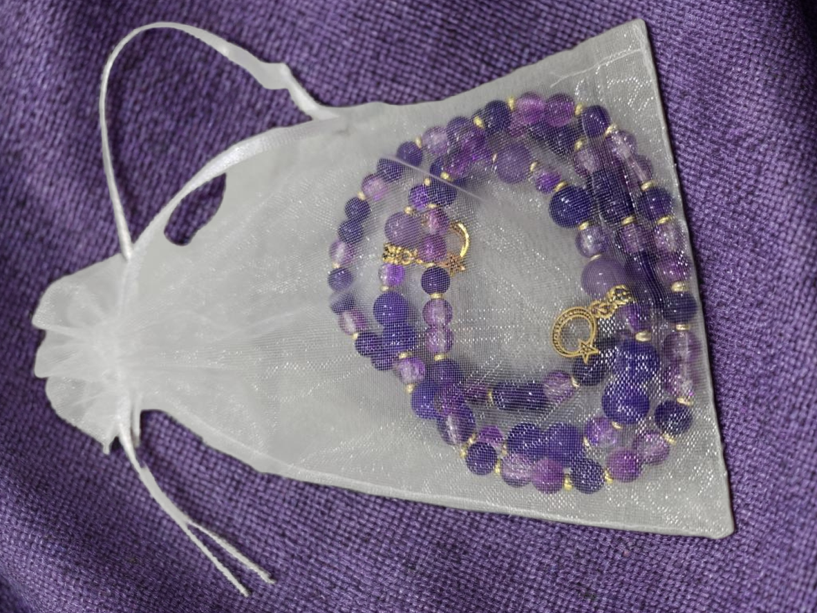 Purple Beaded Bracelets