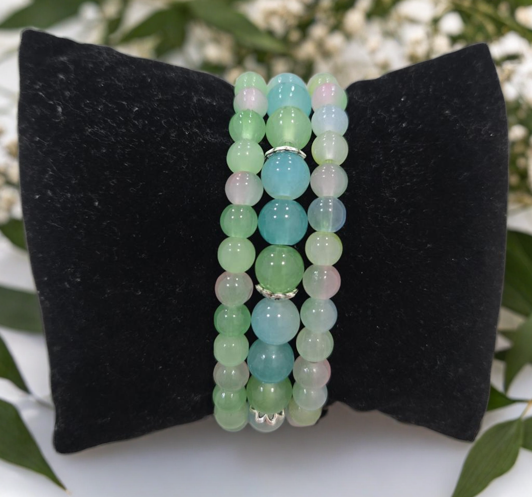 Green and Blue Beaded Bracelet