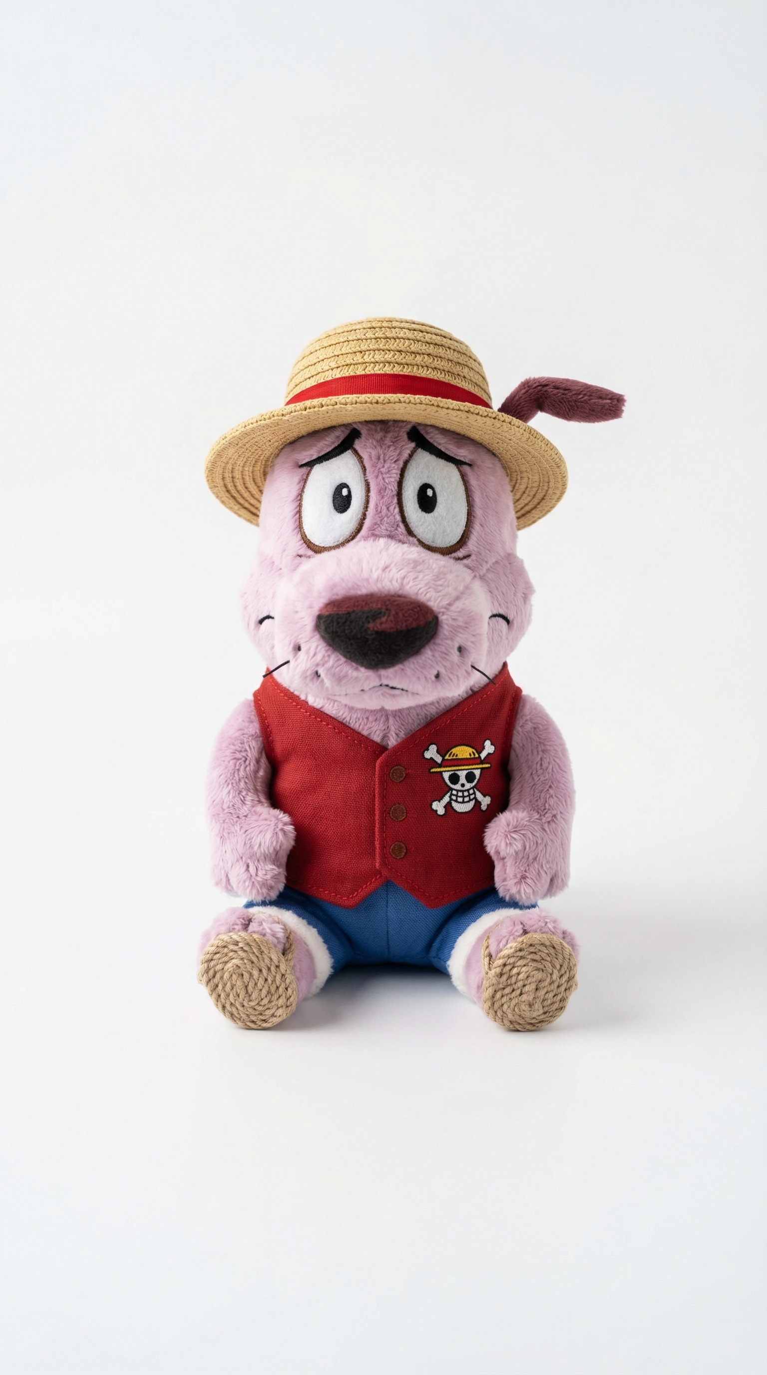 Courage Plush Soft Toy (Luffy Costume Edition) – 12 Inch (Rs. 88)