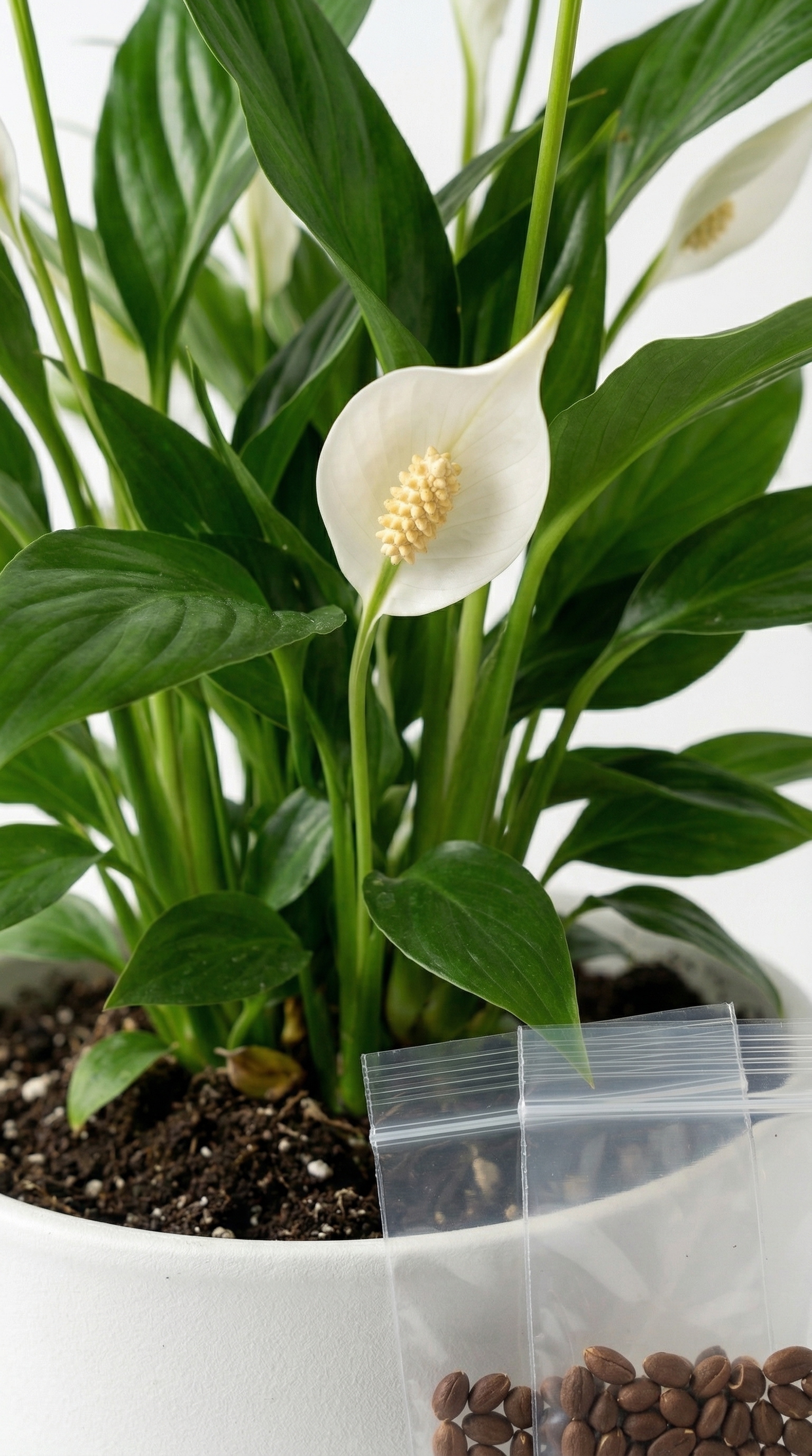 Peace Lily Plant with Seed Kit – Calm. Pure. Powerful. (Rs. 110)