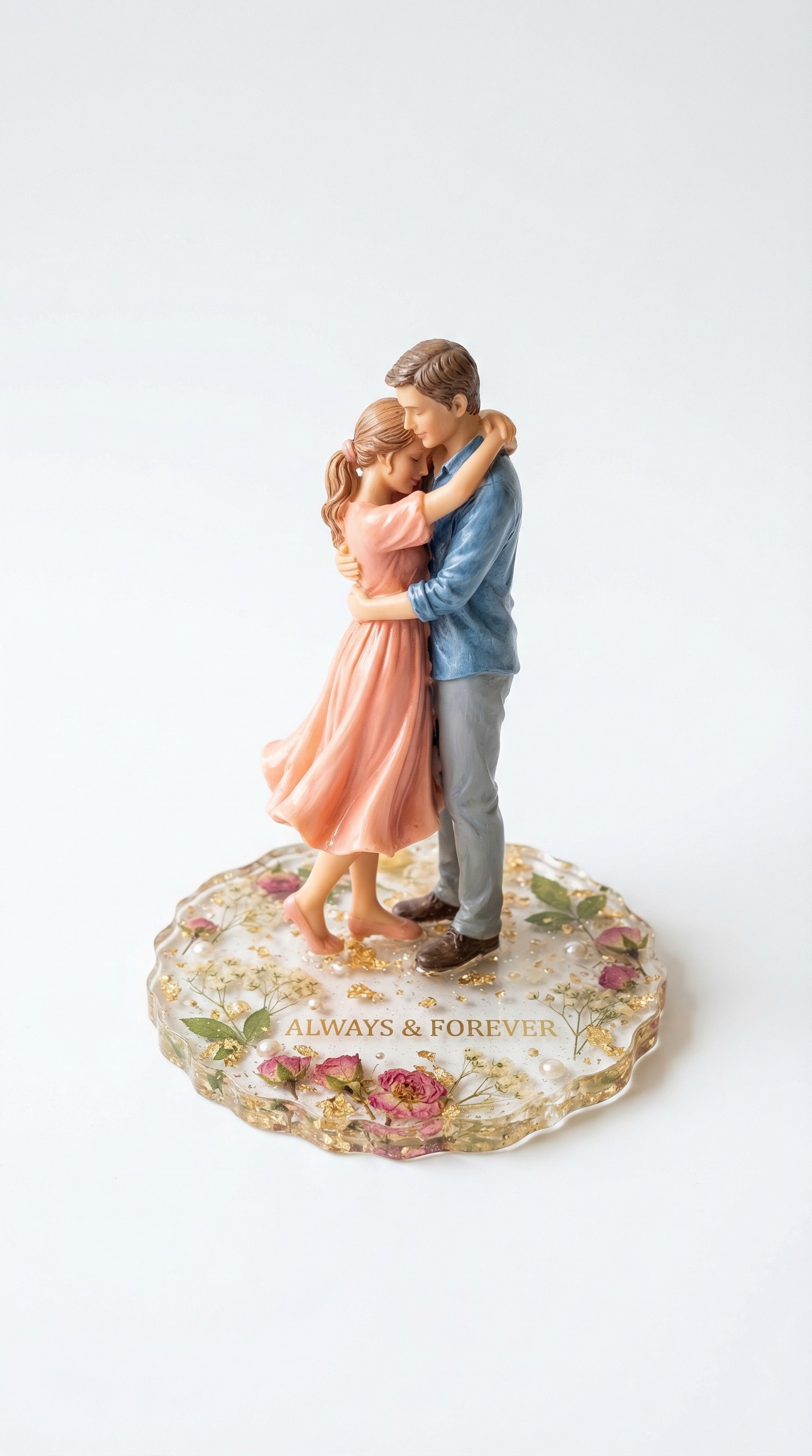 Romantic Couple Showpiece – “Always & Forever” Love Decor (Rs. 95)
