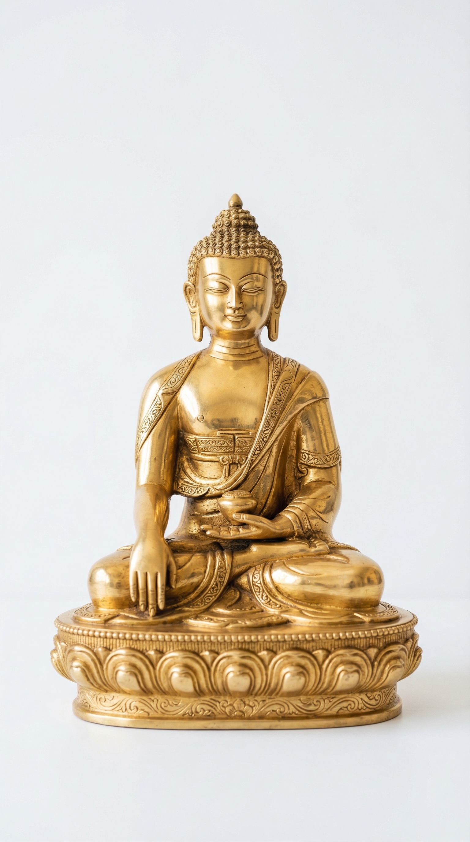 Golden Buddha Meditation Idol – Peaceful Home Decor (Rs. 119)